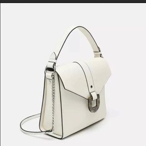 Zara white handbag